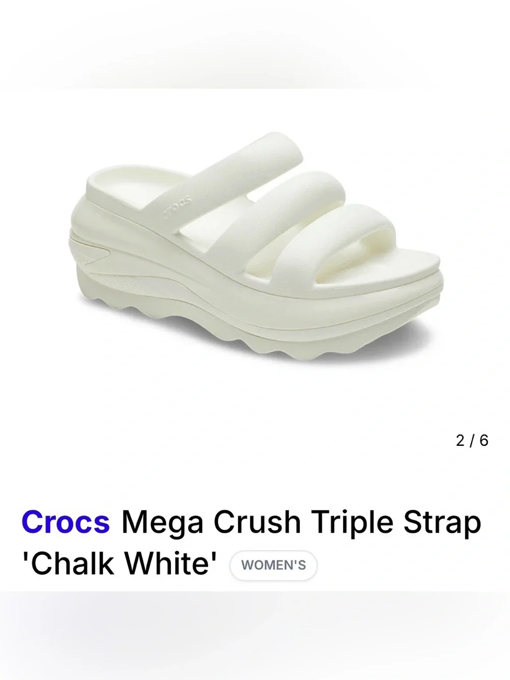 CROCS chunky platform